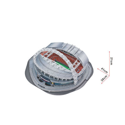 3D puzzle football game stadiums model architecture Jigsaw puzzle diy paper educational puzzle toys for children,4 Styles