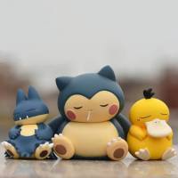 Yb2 โมเดลฟิกเกอร์ Pokemon Snorlax Psyduck ของเล่น ของขวัญ สําหรับตกแต่งบ้าน รถยนต์ BY2