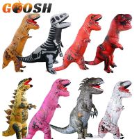 Adult Kids T-Rex Inflatable Dinosaur Costumes Anime Suit Dress Party Masquerade Mascot Cosplay Halloween Costume For Man Woman