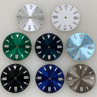 【YF】 2023 New 28.5mm Green Luminous Watch Dial Fits for NH35 ETA2836 Movement Japan 8215/ Mingzhu 2813 Movement