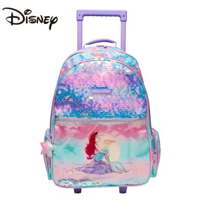 Disney Mermaid Avengers Trolley School Bag Can Back Large Student Travel Backpack Backpack Travel