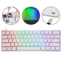 Skyloong กลไก GK61 61Keys ไฟ RGB Backlit โปรแกรม HotSwap 3Pin สำหรับเกม