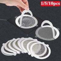 1~10pcs Disposable Shower Drain Hair Catcher Cover Bathroom Sewer Sink Drain Hair Strainer Stopper Bathtubs Mesh Filter Sticker Dishracks Sink accesso