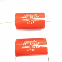 50PCS-5PCS 4.7uF 400V MKP Tubular Audio Capacitor 400V4.7UF