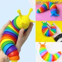 【CC】 Colorful Stress Reliever Slug Articulated Anti-Anxiety Children Aldult