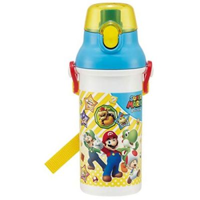 Skater PSB5SANAG-A for children Ag  Antibacterial plastic Water bottle 480ml Super Mario 21 PSB5SANAG made in Japan