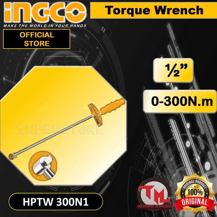 INGCO Torque Wrench 1/2" HPTW 300N1 • Tm ss Lazada PH
