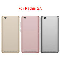 สำหรับ Xiaomi R Edmi 5A ปกหลังประตูด้านหลังที่อยู่อาศัยกรณีเปลี่ยนด้วยกุญแจด้านข้างที่มีเลนส์กล้อง