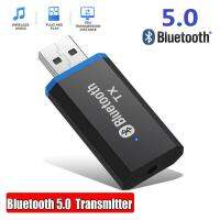 Bluetooth-compatible Transmitter 5.0 Audio Adapter For PC 3.5 MM Jack AUX USB Stereo Music Adapter Plug &amp; Play Sets