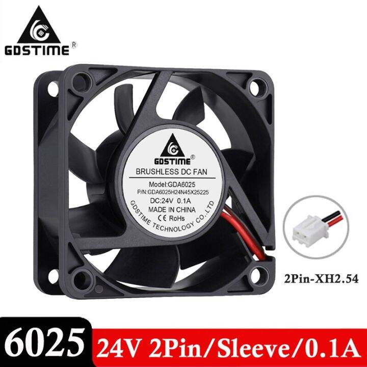 100-pcs-lot-gdstime-6025-60mm-60x60x25mm-6cm-dc-24v-2pin-machine-power-motor-exhaust-brushless-computer-case-cooling-cooler-fans-cooling-fans