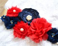 QYFLYXUEHot Selling Elegant Fashion Pure Handmade Flower Belt Pregnant Woman Flower Dress Photography Waist Seal.