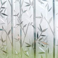 Multiple sizes available 3D Privacy Window Film No Glue Static Cling Glass Film Bamboo Frosted Vinyl Decorative Glass Stickers Window Sticker and Film