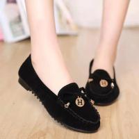 [COD] 2015 Korean version of bowknot beanie shoes driving womens singles flat nurse soft bottom work