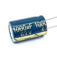 4pcs/lot 63V 1000UF aluminum electrolytic capacitor size 16*25 1000UF 20% Electrical Circuitry Parts