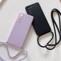 Hot K] สายคล้องคอซิลิโคนเหลว,เคสสำหรับ Samsung Galaxy A53 A13 A52S A32 A33 A31 S20 S21 FE S22บวกฝาหลังพิเศษ