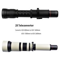 420-1600mm F8.3 manual lens 2 multiplier telephoto zoom telescopic SLR lunar exploration bird shooting domestic camera