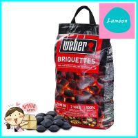 ถ่านไม้ WEBER อัดก้อนออร์แกนิกCHARCOAL BRIQUETTES WEBER ORGANIC **คุณภาพดี**