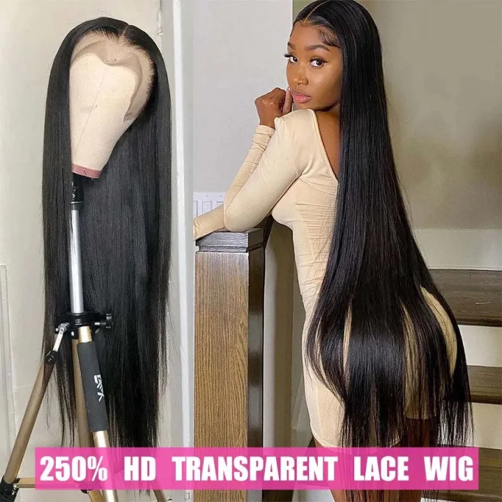 13x6x2 Straight Lace Front Wig Highlight Wig Human Hair HD Lace Frontal Wig  Colored Human Hair Wigs 30 Inch Lace Front Wig T | Lazada PH