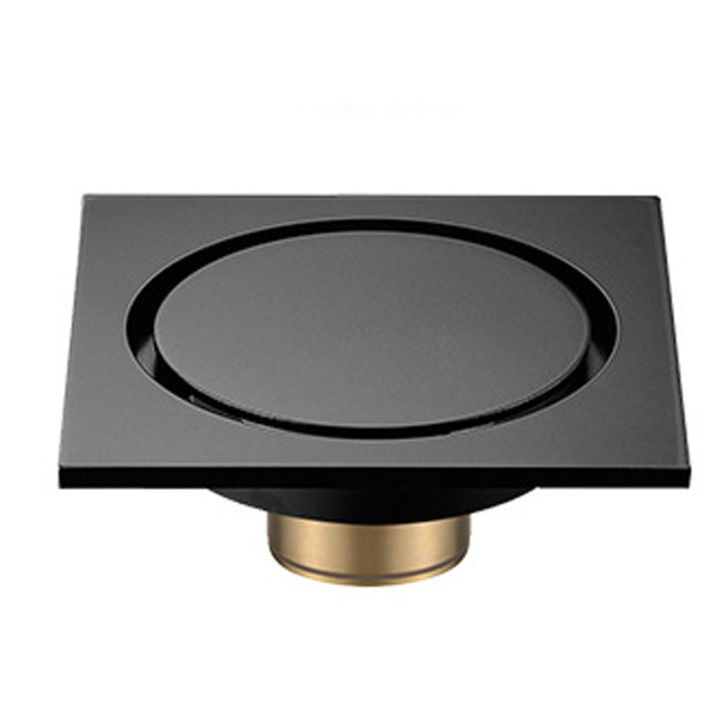 black-brass-10-x-10-cm-shower-floor-drain-washroom-bathroom-invisible-drain-cover-square-waste-floor-drain-by-hs2023