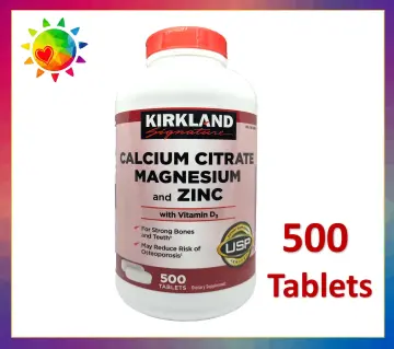 Kirkland Signature Calcium Citrate Magnesium and Zinc - 500