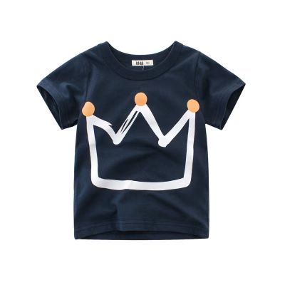 kiss baby ในไทยพร้อมส่ง เสื้อแขนสั้น เสื้อยืดเสื้อผ้าเด็กเด็กผู้ชาย1-10ขวบ 27003