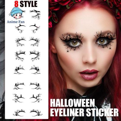 ฮาโลวีน halloween accessories ANIME FAN อะนิเมะแฟนแมงมุม Stiker Wajah อายแชโดว์ฮาโลวีนกาวสติกเกอร์รอยสักตาแบบใช้แล้วทิ้งรอยสักชั่วคราวฟรี