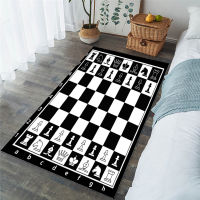 2021BeddingOutlet Chess Board Large Carpets for Living Room Games Kids Play Floor Mat Black and White Area Rug Squares Teen tapis