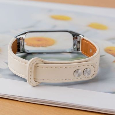 ☬โอซี☬เหมาะสำหรับ Bang สายนาฬิกาข้อมือสำหรับ Apple Watch รุ่นพลังชีวิต Eva หัวเข็มขัดหนัง Oppo NFC