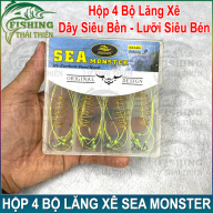 Combo 4 Bộ Lăng Xê Sea Monster Dây Siêu Bền Lưỡi Siêu Bén Dùng Câu Sông Hồ Dịch Vụ Cá Chép, Trắm, Rô Phi thumbnail