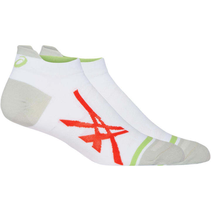 asics-light-single-tab-unisex-running-อุปกรณ์กีฬา-ชายหญิง-อุปกรณ์กีฬา-ถุงเท้า-ของแท้-white-cherry-tomato