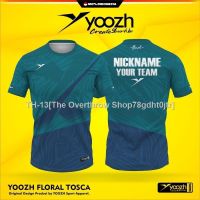 ❡ PRIA [Children Adults] YOOZH FLORAL TOSCA Shirt YOOZH T-Shirt BADMINTON Volleyball IMPORT PINGPONG JERSEY ORIGINAL PREMIUM T-Shirt Men Women Boys Girls Kids