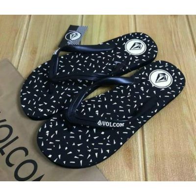 Volcom Pattern Black White Sponge Size 38-42 Sandals for Men