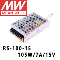 RS-100-15 Mean Well 7A 105W 15V DC แหล่งจ่ายไฟสลับเดี่ยวร้านค้าออนไลน์ Meanwell