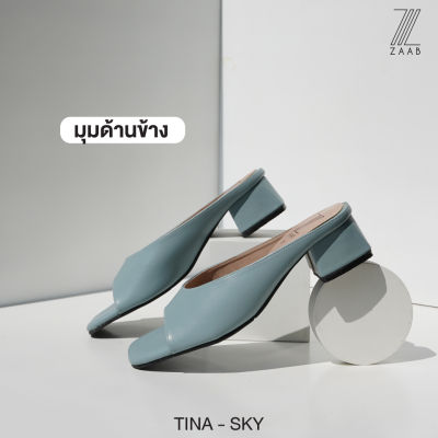 ZAABSHOES รุ่น TINA รองเท้าส้นก้อน 1.5 นิ้ว สี ฟ้า (ฺํSKY) ไซส์ 34-44  รองเท้าแตะ รองเท้าไปเที่ยว รองเท้าใส่ที่ทำงาน เน้นหน้ากว้าง พื้นไม่ลื่น