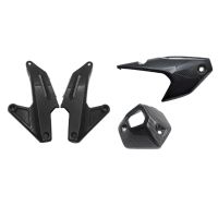 For HONDA ADV150 ADV 150 2019 2020 Carbon Fiber Motorcycle Exhaust Pipe Muffler Cover Rear Foot Support Accessories