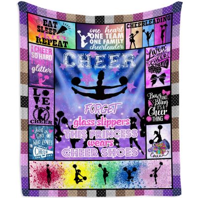 （in stock）Cheerleading Gift Blanket Youth Girl Gift Cheerleading Gift Birthday Gift Christmas House Soft Throwing Blanket（Can send pictures for customization）