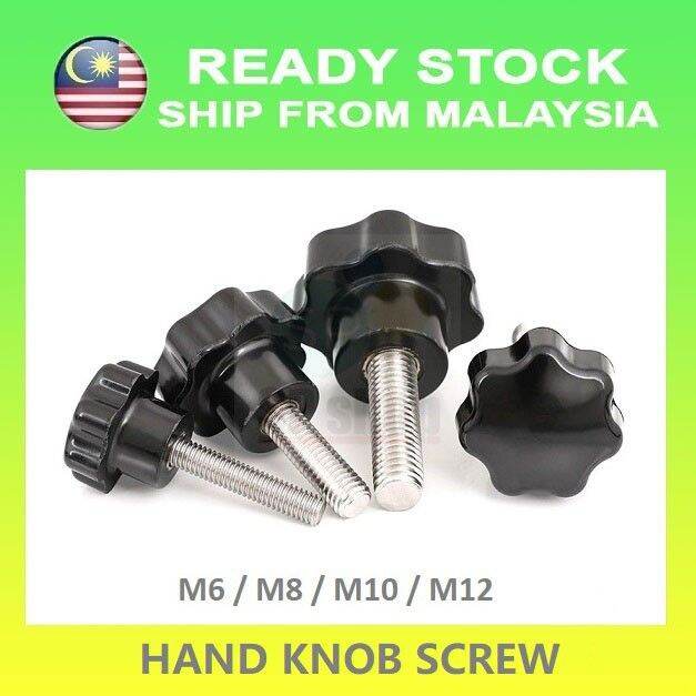 M6 M8 M10 M12 Hand Knob Screw Handle Lazada