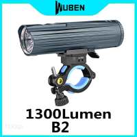 WUBEN B2 1300 lumen bicycle light 280m beam distance waterproof bicycle flashlight