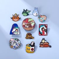 hot【DT】 Anime Spirited Away Enamel Pins Cartoon Boy Brooches Badge Jewelry Accessories