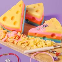 Abcstyle99 DIY Rainbow Soap Treasure Sensory Play สร้อยข้อมือเด็ก ขูดสบู่ชีส ของเล่นเสริมพัฒนาการ ปลอดภัย ไม่อันตรายสำหรับเด็ก ส่งตรงจากกรุงเทพ