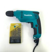 สว่านไฟฟ้า makita 6413 ปรับรอบได้ ขนาด 3/8 เปลี่ยนดอกสว่านแบบ KEYLESS กะทัดรัด น้ำหนักเบา เจาะได้รวดเร็วและแม่นยำ