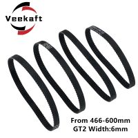 3D Printer Parts GT2 6mm Closed Loop Rubber Timing Belt 466 468 480 484 488 494 500 520 524 528 540 550 570 586 600mm 2GT 1pcs