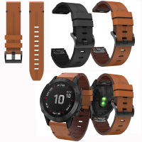 Coolmanloveit สายหนังแท้สำหรับ Garmin Fenix 7 7X 6 6X 7S 6S Pro 5 5X Plus