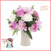 ดอกกุหลาบสีม่วงในแจกันเซรามิก WACH 02ARTIFICIAL ROSE IN CERAMIC VASE WACH 02 PURPLE **ใครยังไม่ลอง ถือว่าพลาดมาก**