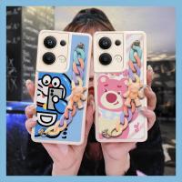 Cartoon Solid color Phone Case For OPPO Reno9 Pro+ 5G/Reno9 Pro Plus Skin feel silicone imitation leather cute for girl