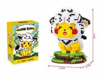 Pikachu Micro Building Blocks 1316Pcs+ Pokemon Cos Tiger 3D Model Assembled Mini Bricks Figure Toy For Kid Birthday Gifts