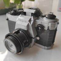 กล้อง SLR DIY ขนาดเล็กของเล่นเด็กกระเป๋ากันน้ำ3D โมเดลโมเดลโมเดลตัวต่อแบบย้อนยุค