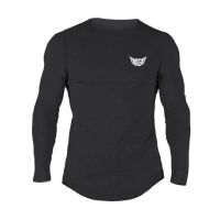 CODHaley Childe Wings Printed Slim Long Sleeved T Shirts Mens Gym Sports Tracksuit Tops Baju