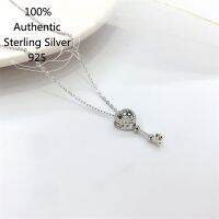 100 Real Sterling Silver 925 Japan Key Necklace Chain 체인 Collares Para Mujer женсCкая Zilveren Ketting чокер из бисера Jewelry