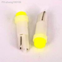 100 pcs T5 led car dashboard light instrument automobile door Wedge Gauge reading lamp bulb 12V cob smd Car Styling